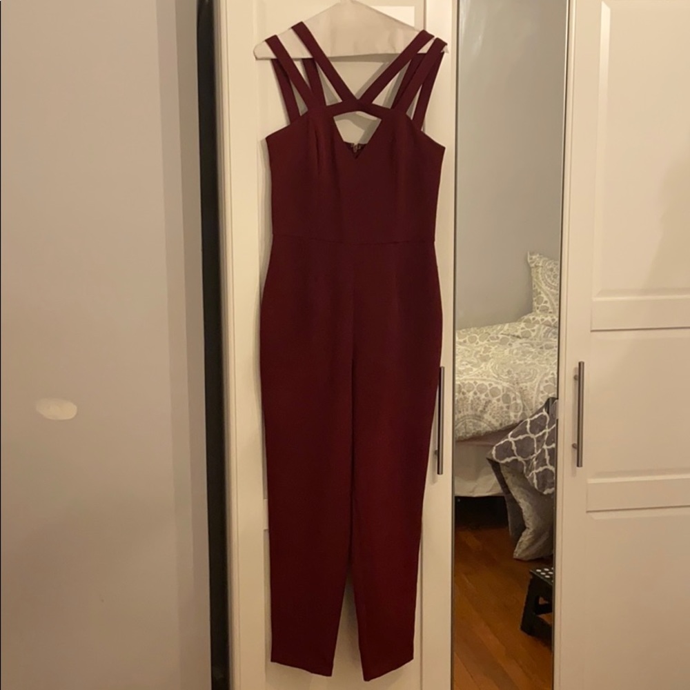 Maroon Jumpsuit